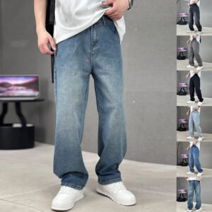 Fashion Jeans Men's Wide-leg Straight  Jeans