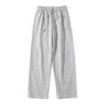 Loose Straight Fit Sweatpants with Small Letter Print
