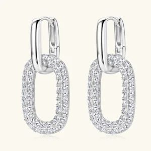 2.16 Carat Moissanite 925 Sterling Silver Earrings