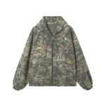 Retro Patchwork-sense Graffiti Camouflage Jacket Coat