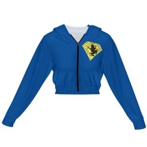 Women's Chiffon Cropped Jacket zipper coat