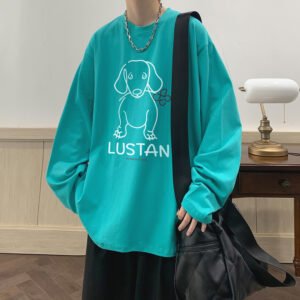 Unisex Cartoon Puppy Long Sleeve T-shirt