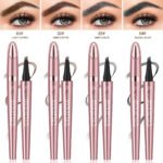 Waterproof And Smooth Not Smudge Four-fork Liquid Eyebrow Pencil