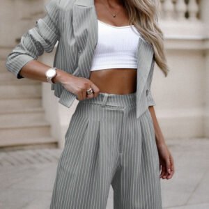 Women's Fashion Striped Suits