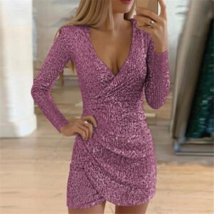 Women's  Hip Irregular Skirt Long Sleeve