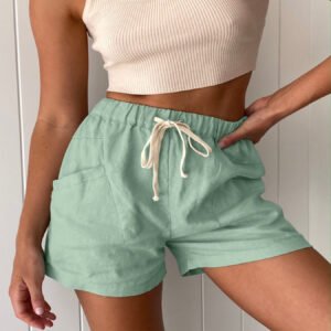 Women's High-waisted Three-quarter Pants