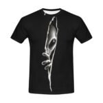 Men's Alien Face T-Shirt - Black