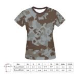 Women's military camouflage T-shirt